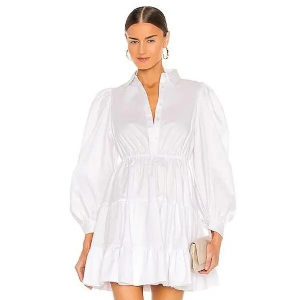 Bardot mini poplin dress!